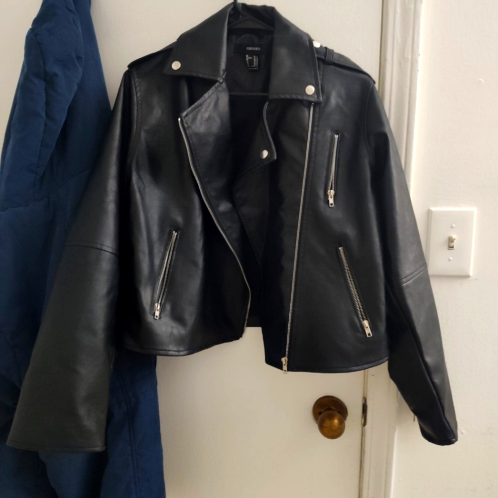 Women's Black Leather Jacket